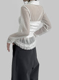 New New Frill See-Through Shirt