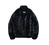 [PREMIUM/MADE] Oblique two-way fur jacket