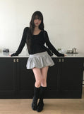 Juri Ribbon Pumpkin Balloon Mini Skirt
