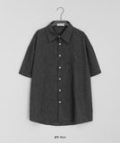 [unisex] Beamgero check over short-sleeved shirt
