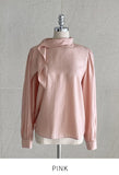 Cobolt Satin Tie Blouse