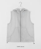 [unisex] Tensi Color Summer String Net Hood Vest