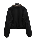 Molan boucle fur color matching jumper