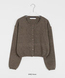 Hakuna round crop cashmere cardigan