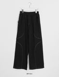 [unisex] Agaven Curve Stitch Banding Pants