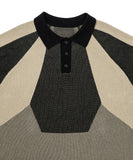 Paneled Two-Tone Polo Shirt