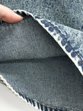 Ridi cut washed denim