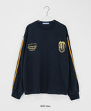 [Unisex] Trilded Track Print Over Long Sleeve Tee
