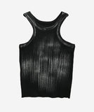 Metallic Ribbed Sleeveless
