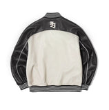 Studio Leather Varsity Jacket