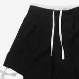 Pidyu Color Matching Side Slit Pants
