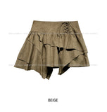 Hippie Layer Corset Suede Skirt