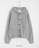 [unisex] Harui Cotton Button Over Hood Jacket