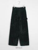 [unisex] Romky Banding Corduroy Carpender Wide Pants