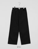 [unisex] Junu Back Line Cotton Wide Pants