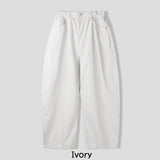 Nowell Back-Banding Cotton Wide Pants