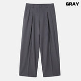 Summit Crease Pintuck Wide Slacks