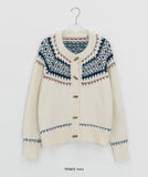 Kyokin Duffle Nordic Wool Knit Cardigan