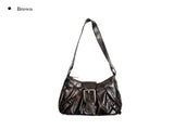 Lesson Buckle Vintage Leather Shoulder Bag
