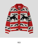 Holiday Nordic Toggle Knit Cardigan