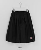 [Unisex] Foam Embroidered Cotton Bermuda Pants