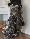 Teed Color Matching Military Cargo Training Pants