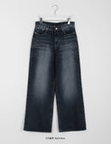 Yuluo Crack Washing Wide Denim Pants