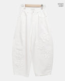 Kuren Flower Balloon Wide Long Pants