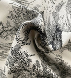 Mulian Toile Jacquard Pattern Flare Banding Skirt