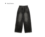 Pek Summer Adjust Snap Washing Denim Wide Pants