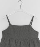 Mintel Summer Check Layered Sleeveless Blouse