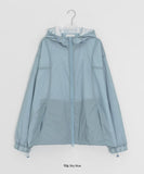 [unisex] Hishan Cut Two-Way Hood Windbreaker