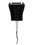 Eyelet Corset Tube Top