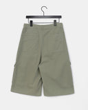 Effen Cargo Pocket Button Bermuda Pants