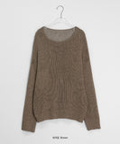 Itnewa Summer Color Net Long Sleeve Knit