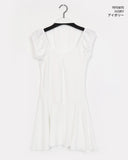 [Scarf/Belt] Cursed Puff Layered Mini One Piece Set