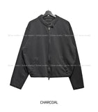 Beuel Pigment Snap Semi Crop Zip Up
