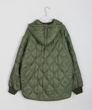 Coryne Two-Way Quilting Hooded Padded Jumper