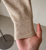 Lores Cubic Ribbon Boat Neck Knit