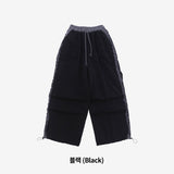 Miffne String Pintuck Line Pants