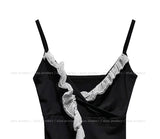 Liv Unbalance Lace Wrap Crop Sleeveless