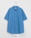 [unisex] Biger Cotton Over Short Sleeve Shirt
