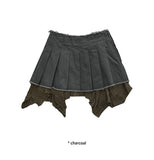 (with underpants) LAYERED PLEATS MINI SK