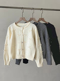 Laty Round Ribbon Cardigan