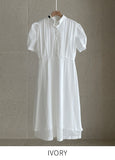 Kyle Embo Check Puff Shirt One Piece (Belt Set)