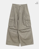Karok Two-Pintuck Cargo Wide Pants