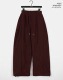 Kinp Corduroy Side Pin Tuck Two-Way Brushed Pants