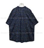 TOZ loose fit tweed half shirt