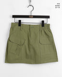 Hawkin cargo banding mini skirt