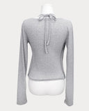 [Fake Layered] MIEM Layered Halter Sleeveless Cardigan